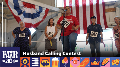 Husband Calling Contest - row of contestants standing