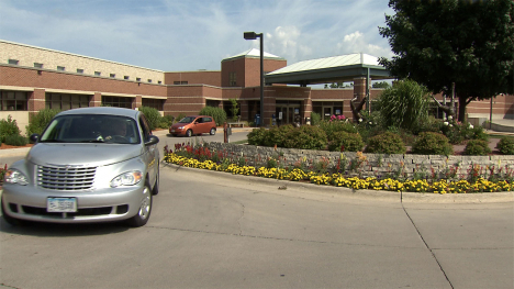Car leaves health care facility