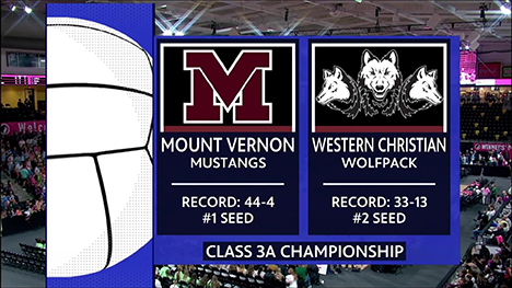 Class 3A - Mount Vernon Mustangs vs. Western Christian Wolfpack