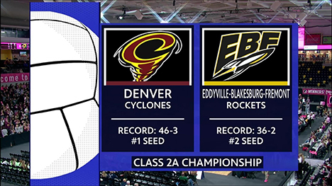Class 2A - Denver Cyclones vs. Eddyville-Blakesburg-Fremont Rockets