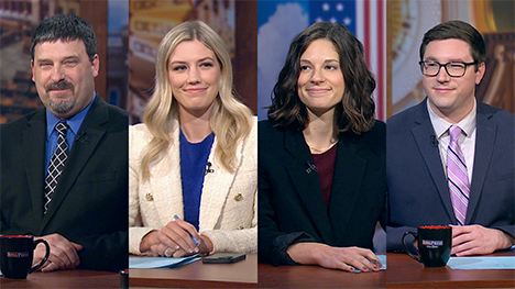 Political reporters: Erin Murphy, Amanda Rooker, Katarina Sostaric and Stephen Gruber-Miller.