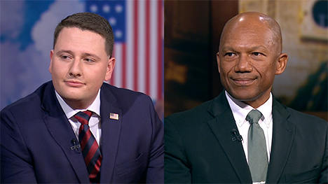 Rep. Taylor Collins (R - Mediapolis) and Rep. Ross Wilburn (D - Ames)
