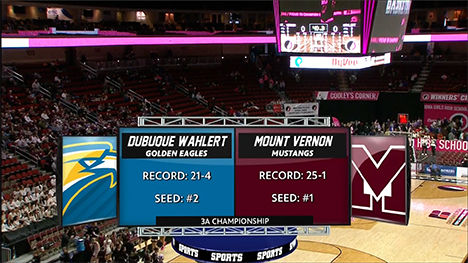 Class 3A - Mount Vernon Mustangs vs. Wahlert Catholic Golden Eagles