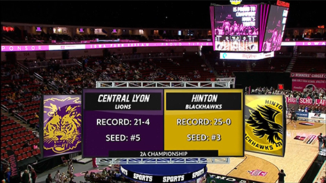 Class 2A - Central Lyon Lions vs. Hinton Blackhawks