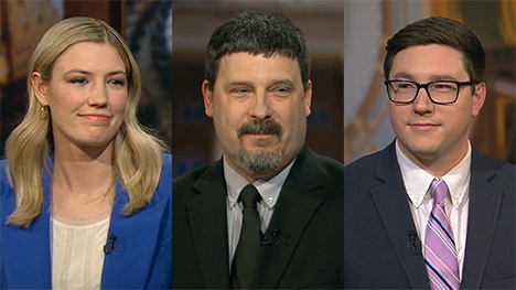 Political reporters: Amanda Rooker, Erin Murphy and Stephen Gruber-Miller