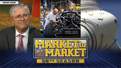 Market to Market - May 2, 2025 | Arlan Suderman, a car factory assembly line and the hub of a wind turbine.