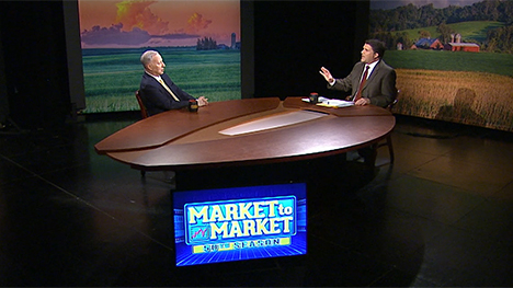 Mark Gold and Paul Yeager at the Market to Market desk.