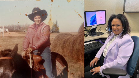Eden on a horse and in the office