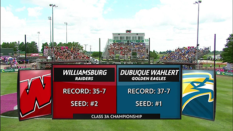 Class 3A — Williamsburg Raiders vs. Dubuque Wahlert Golden Eagles