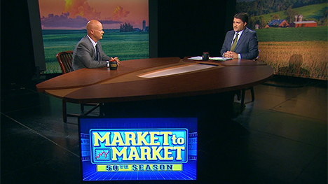 Ted Seifried and Paul Yeager at the Market to Market desk.