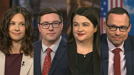 Iowa Reporters: Katarina Sostaric, Stephen Gruber-Miller, Brianne Pfannenstiel and Tom Barton.