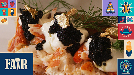 The High Roller Crab Roll ... one of the new foods at the Iowa State Fair this year.