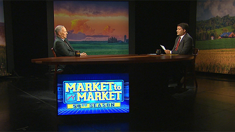 Mark Gold and Paul Yeager at the Market to Market desk.