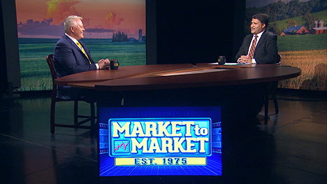Chris Robinson and Paul Yeager at the Market to Market desk.