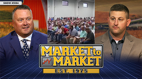 Market to Market - September 12, 2025 | Jeff French, a group of farmers in a large gymnasium and Ross Baldwin.