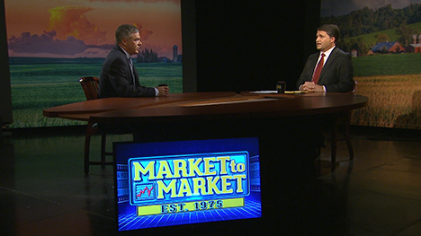 Matt Bennett and Paul Yeager at the Market to Market desk.