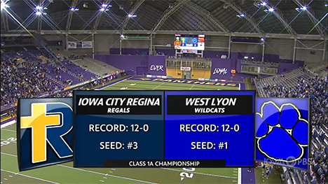 Class 1A — Iowa City Regina Regals vs. West Lyon Wildcats