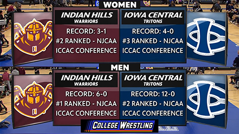 Indian Hills Community College vs. Iowa Central Community College (Double-Header: Women/Men)