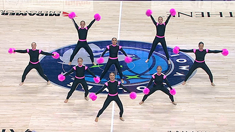 Dancers compete at the 2026 Iowa State Dance Team Championships.