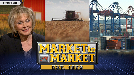 Market to Market - February 27, 2026 | Sue Martin, a wheat harvester and a shipping yard.
