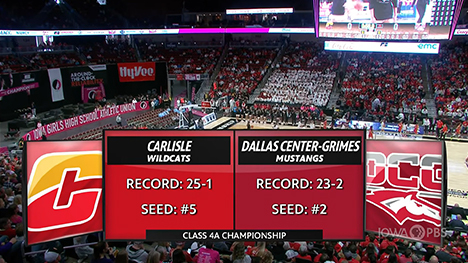 Class 4A — Carlisle Wildcats vs. Dallas Center-Grimes Mustangs