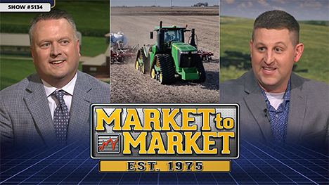 Market to Market - April 10, 2026 | Jeff French, John Deere tractor knifes anhydrous ammonia into bean stubble and Ross Baldwin.