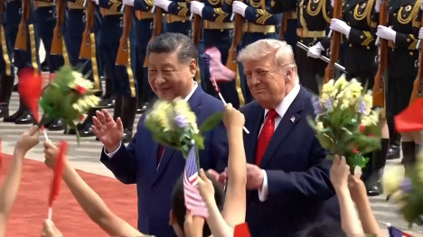 Trump and Xi in China