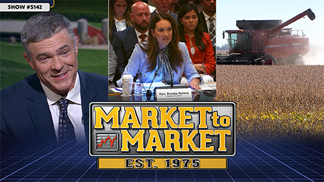 Market to Market - June 5, 2026 | Matt Bennett, Ag Secretary Brooke Rollins testifies, and a combine in the field. Plus the market to Market logo - Est. 1975.