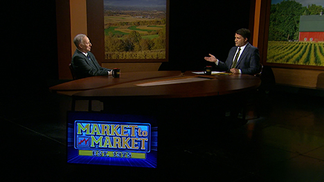 Mark Gold and Paul Yeager at the Market to Market desk.