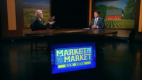 Chris Robinson and Paul Yeager at the Market to Market desk.